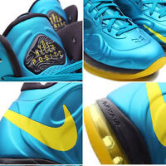 Nike Air Max Hyperposite 524862 303 Tropical Teal Yellow  Sneakers Shoes Men 10